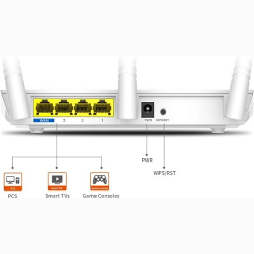 Tenda F3 - Routeur sans fil - commutateur 3 ports - Wi-Fi - 2,4