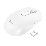 HOCO - MOUSE WIRELESS PLATINO (GM14) - 2.4G, 1200 DPI, PULSANTE 3D - WHITE