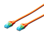 CAVO DI RETE ETHERNET CAT5 U/UTP CCA DA 5MT EWENT ARANCIO