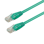 CAVO DI RETE ETHERNET CAT6 U/UTP CCA DA 1MT CM WP CABLING VERDE